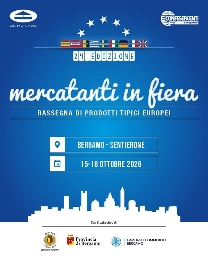 Bergamo, torna Mercatanti: quattro giorni tra sapori del mondo sul Sentierone