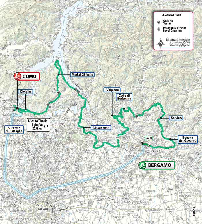 Ciclismo, sabato il Giro di Lombardia a Bergamo: ecco le strade chiuse e i divieti