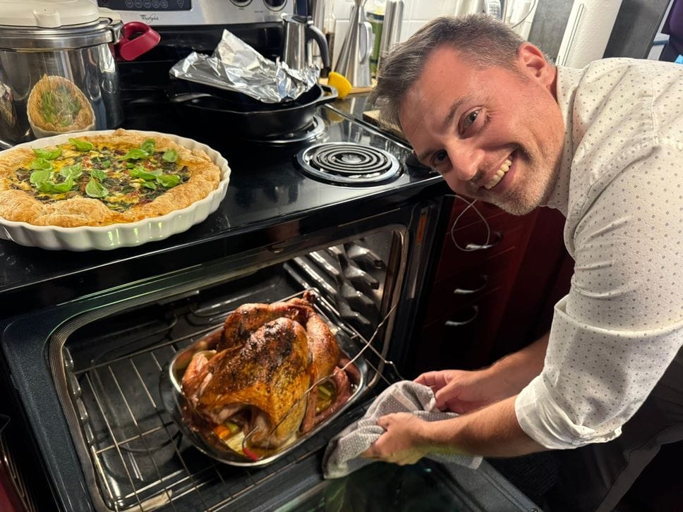 Luca Fiorina in cucina