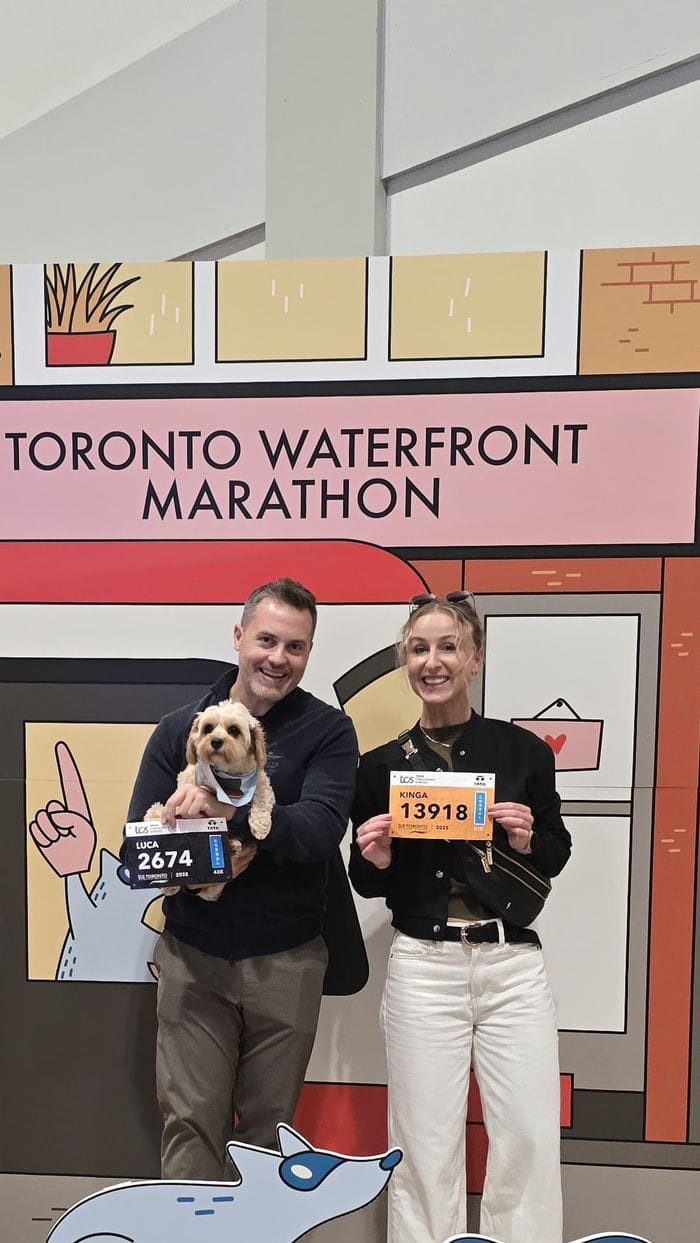 Luca Fiorina con la moglie