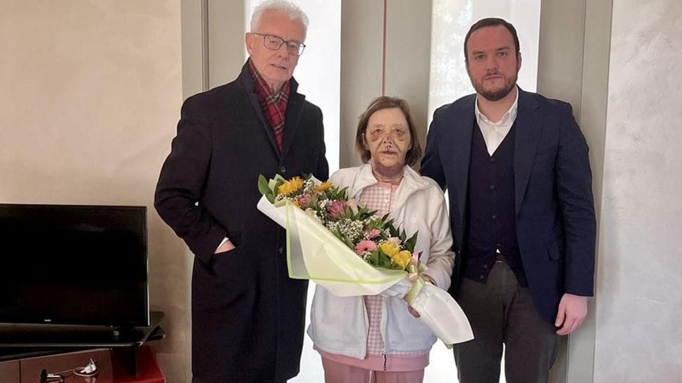 La visita del sindaco Gianfranco Gafforelli e del suo vice Andrea Nozza