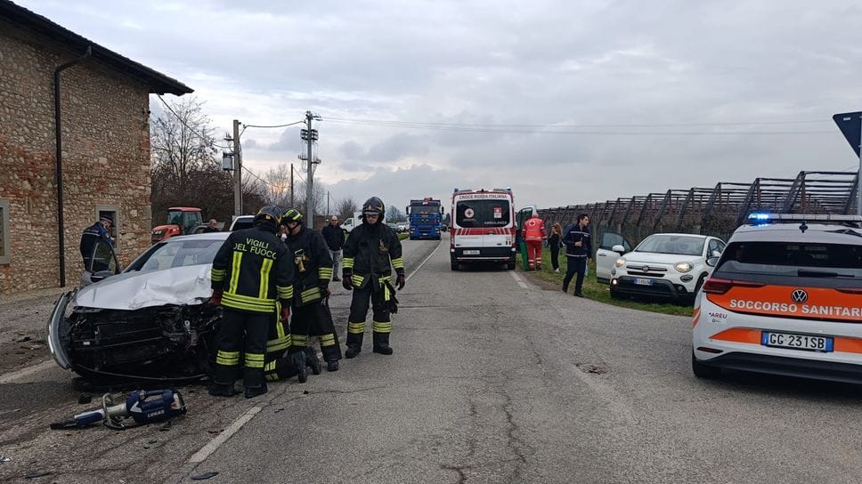 L’incidente di ieri a Martinengo, con l’intervento dei soccorritori