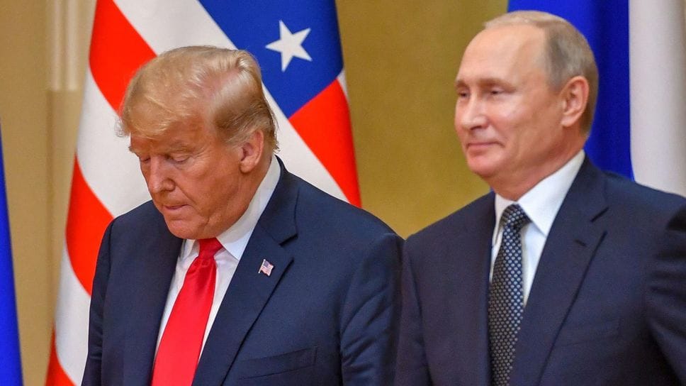 Donald Trump e Vladimir Putin durante un incontro a Helsinki nel luglio 2018