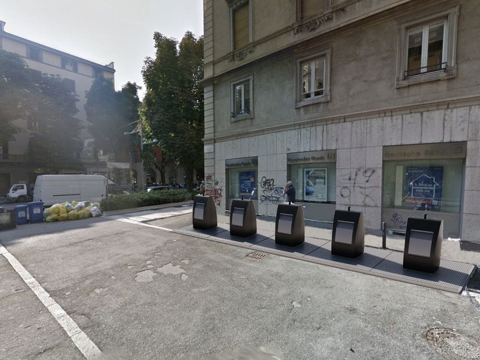 Un rendering delle vie interessate al posizionamento delle nuove ecoisole