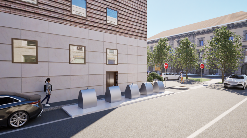 Un rendering di come saranno le ecoisole