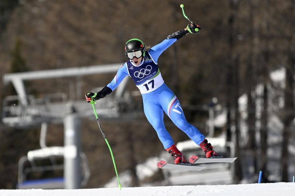Sofia Goggia durante la prima manche