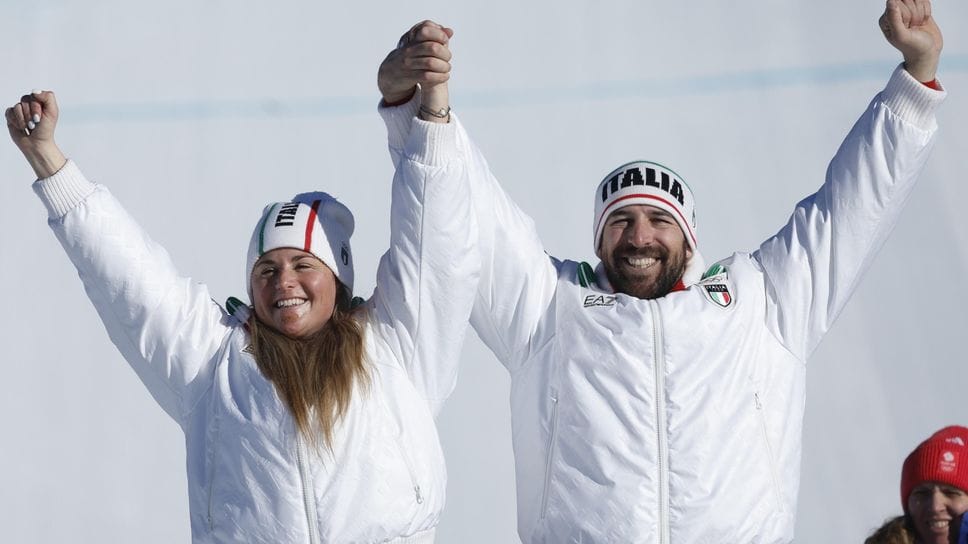 Michela Moioli con Lorenza Sommariva sul podio