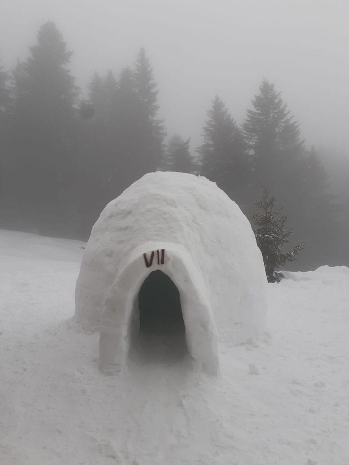 L’igloo realizzato