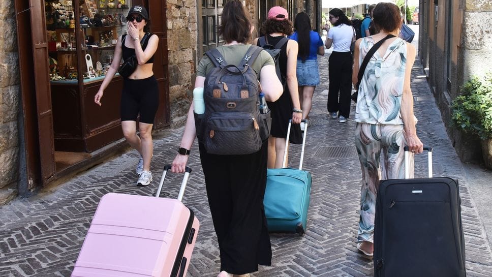 Turisti in Città Alta