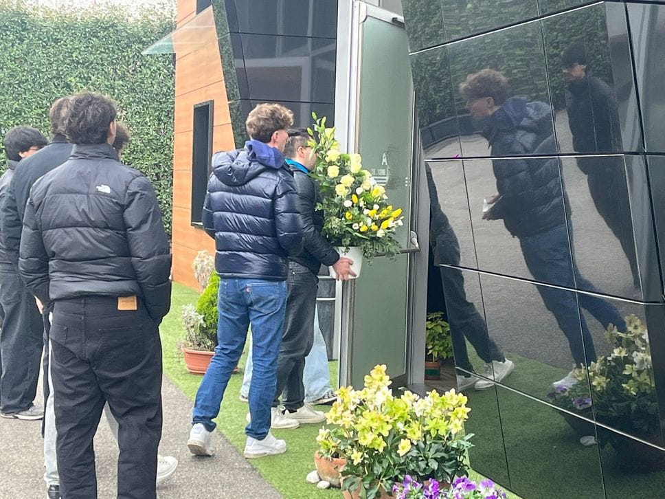 Alla Camera ardente di Francesco Mazzoleni