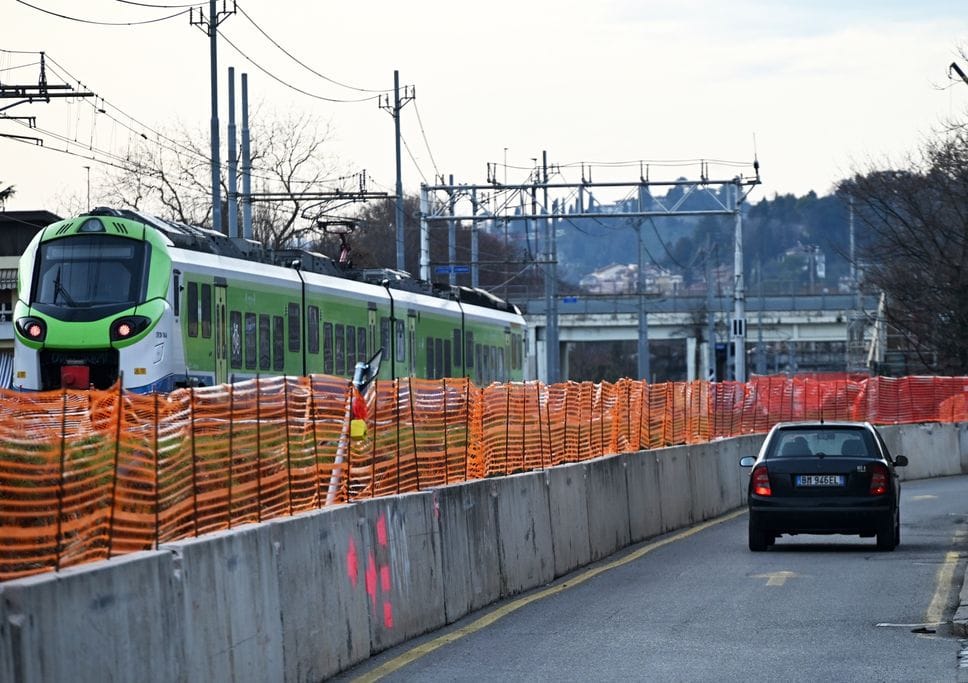 Il cantiere in via Rovelli