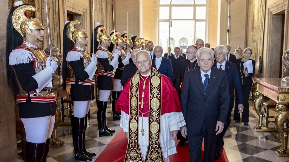 Papa Leone XIV e Sergio Mattarella