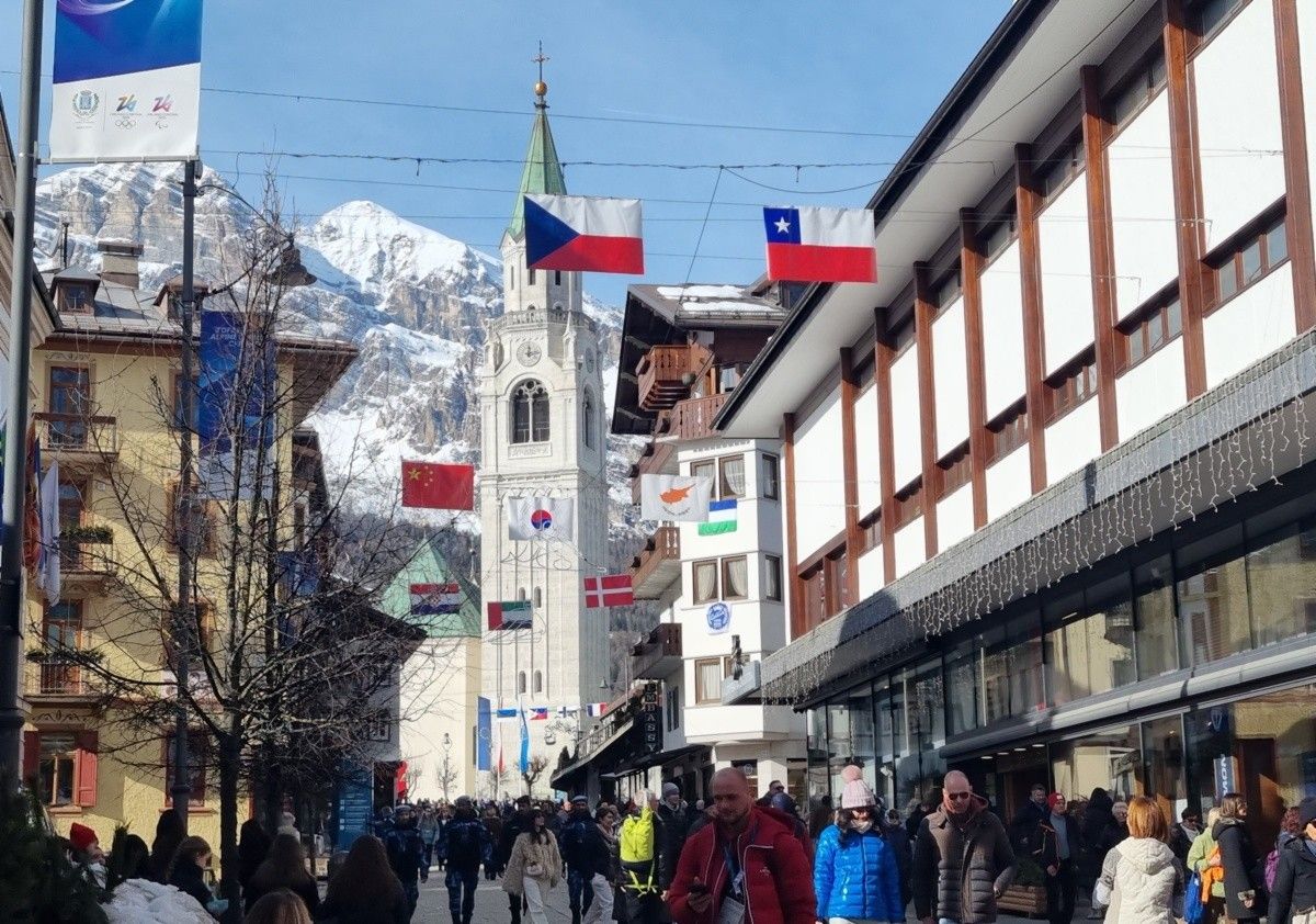 La via centrale di Cortina