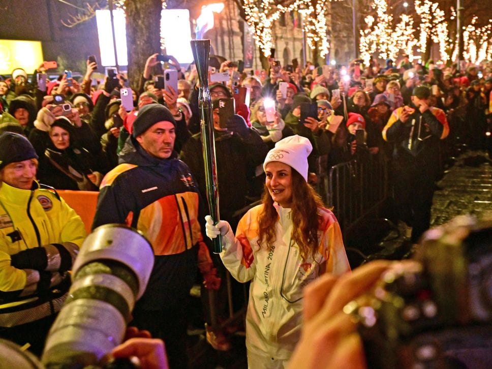 L’ultima tedofora sul Sentierone