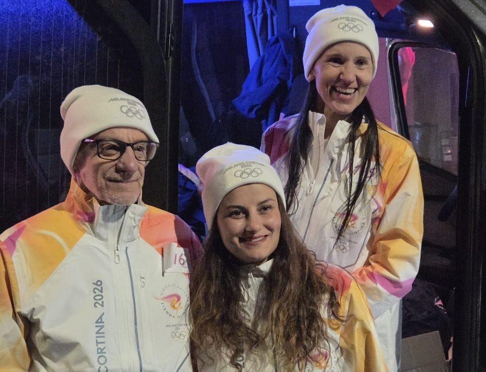 Da sin. Mario Pirotta, Ambra Matera e Margaret Longo