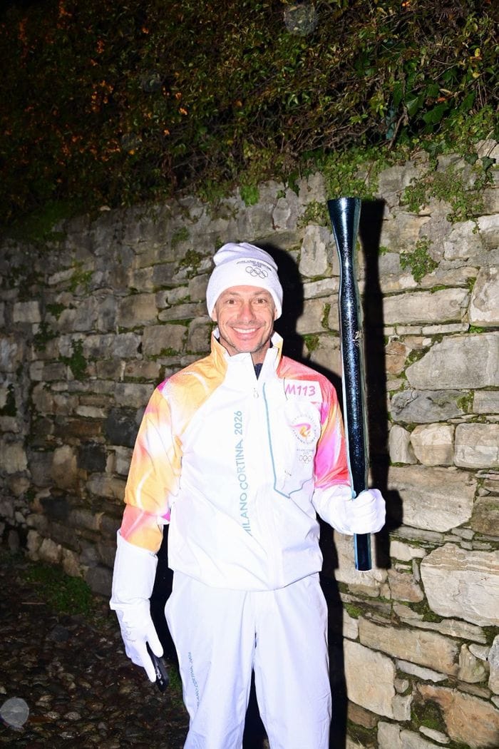 Giorgio Pasotti tedoforo d’eccezione in Città Alta