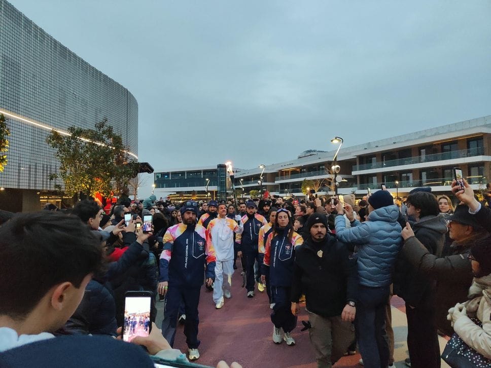 Paolo Cervini tra la folla