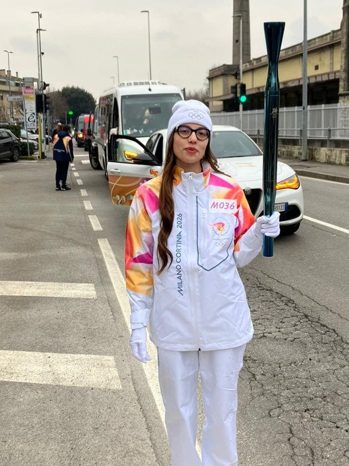 La tedofora Elena Mazzoleni