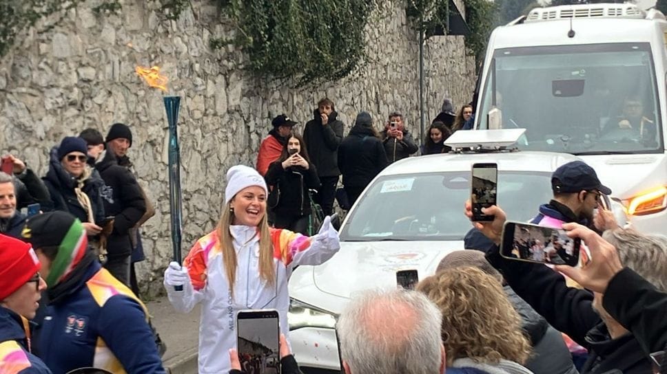 Michela Moioli, tedofora nella sua Alzano