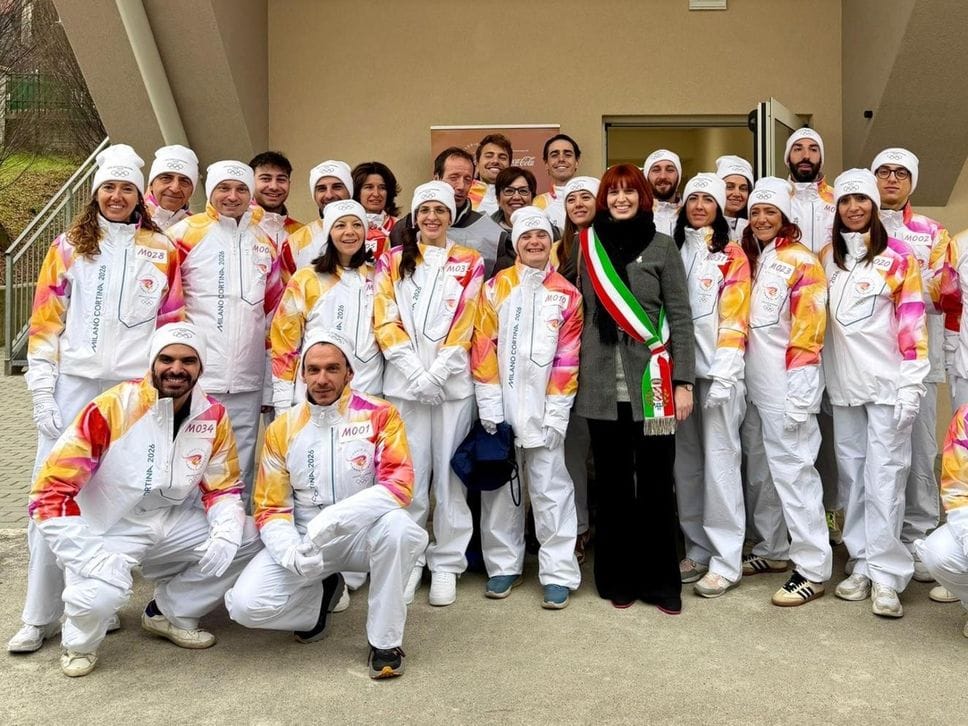 Il gruppo dei tedofori di Villa d’Almè