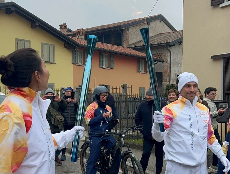 Il passaggio della Fiamma Olimpica a Villa d’Almè