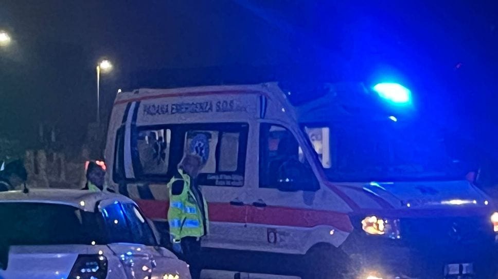 I mezzi di soccorso a Ponteranica