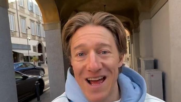 Dalle Olimpiadi a via Tasso, la sorpresa: c’è il fondista Matt Smith   Video