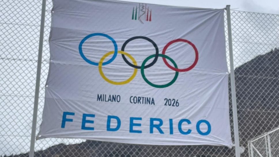 Striscione a Bratto per Federico Tomasoni