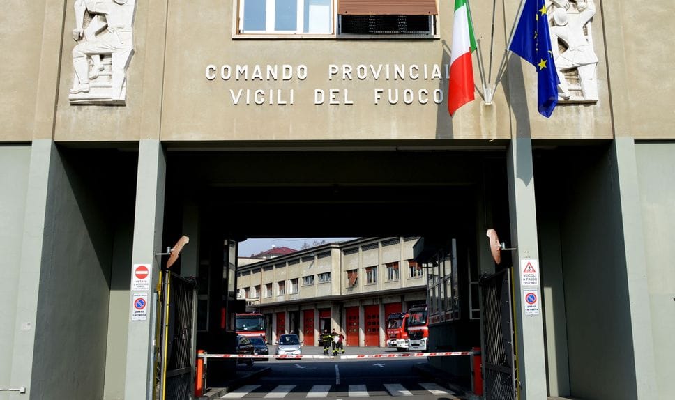 Il comando dei Vigili del fuoco di via Codussi