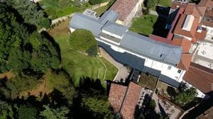 I giardini dell’Accademia Carrara visti dall’alto