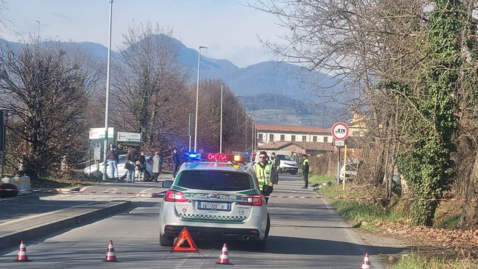 L’intervento della polizia locale di Seriate