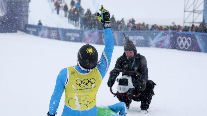 skicross da sogno  oro per deromedis e argento per il bergamasco federico tomasoni con matilde sul casco e nel cuore
