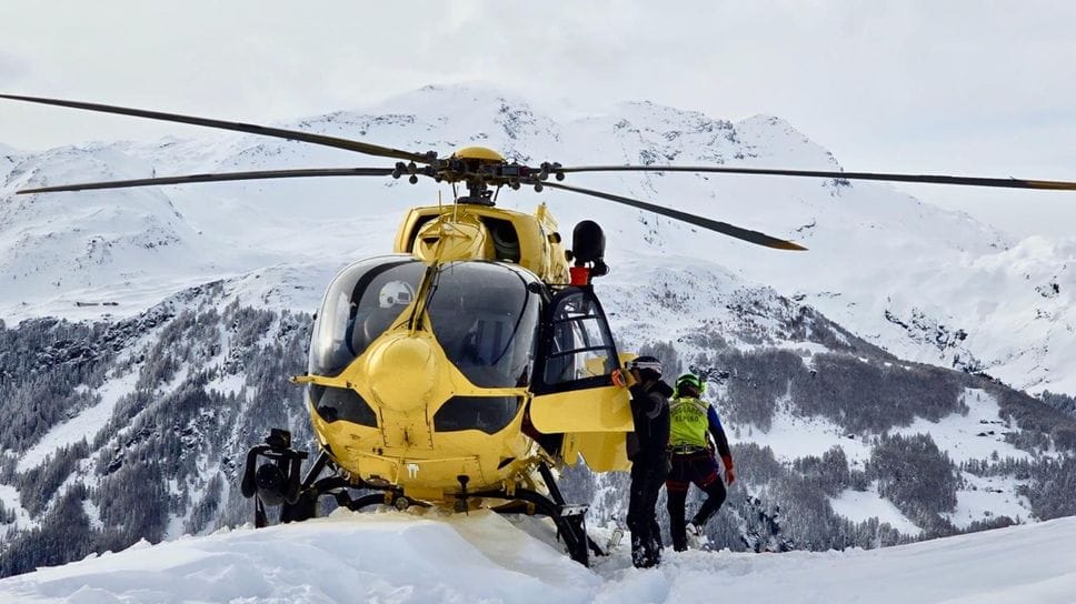 L’elisoccorso di Areu in una foto d’archivio