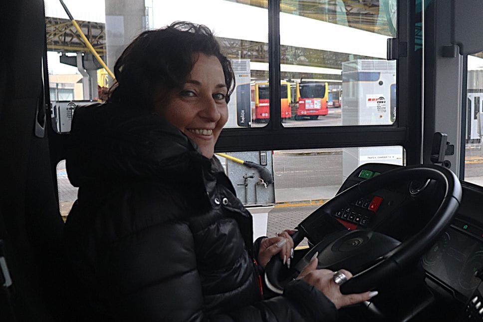 Stefania Perico, l’autista appena entrata in servizio