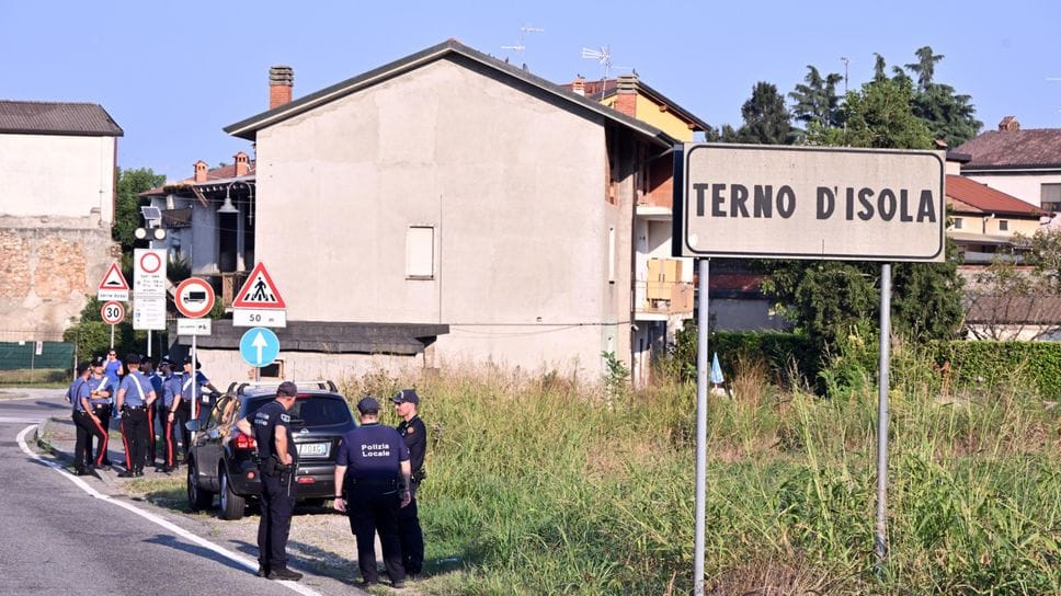 Il luogo dell’omicidio di Terno d’Isola