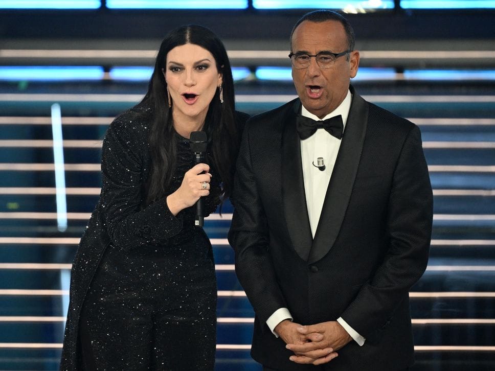 Carlo Conti e Laura Pausini