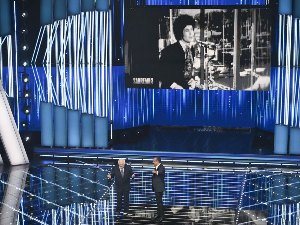 Il video trasmesso sullo schermo