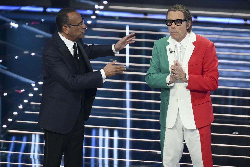 Carlo Conti e Ubaldo Pantani