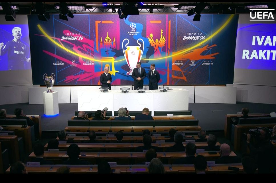 Il sorteggio a Nyon degli ottavi di finale di Champions League