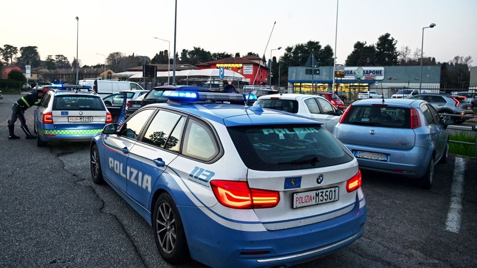L’intervento della Polizia stradale