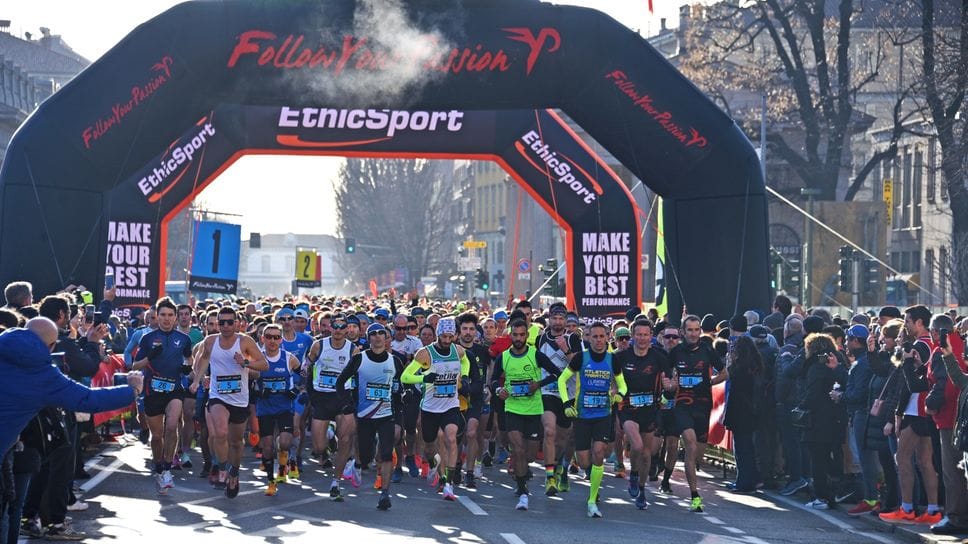 Un’edizione della «Half Marathon» a Bergamo