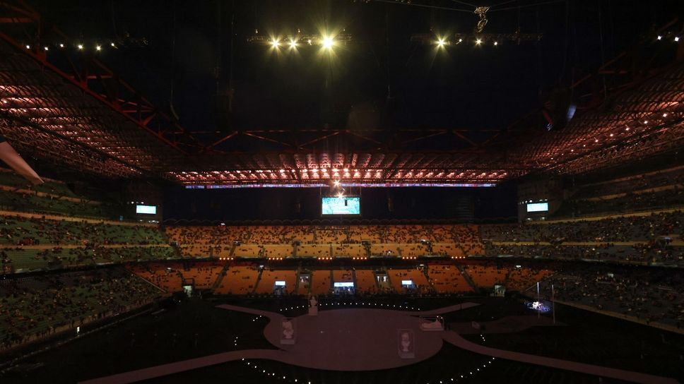 San Siro vestito a festa per la cerimonia d’apertura dei Giochi