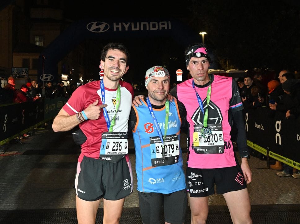 Urban Night Trail, il podio maschile