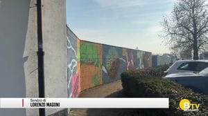 Filago, un murales racconta l'impegno per la Terra del futuro