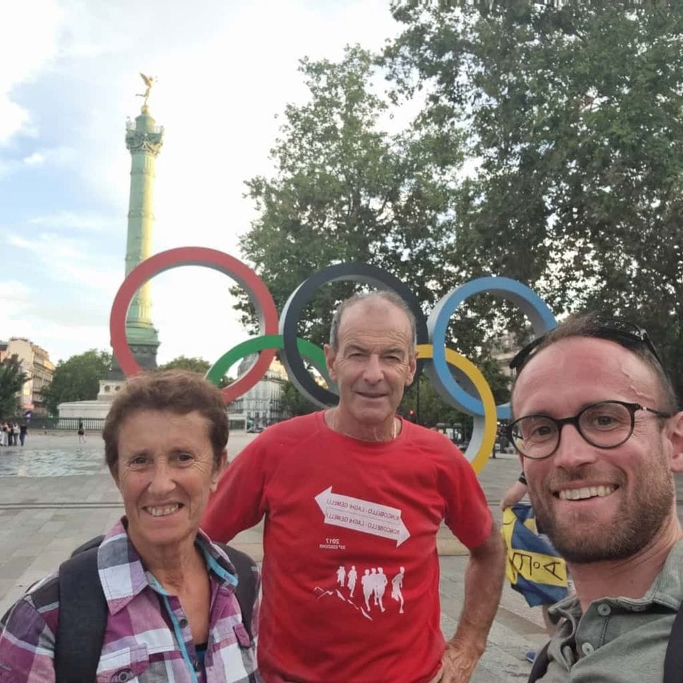 Con i genitori a Parigi: la mamma di Vincenzo è originaria di Albertville