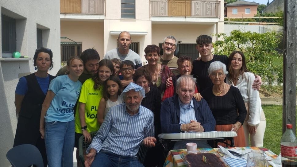 Claudio Acerbis con la moglie Dirce