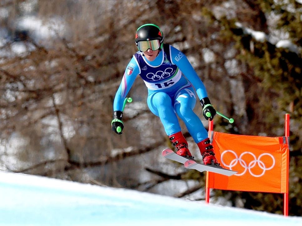 Sofia Goggia durante la discesa