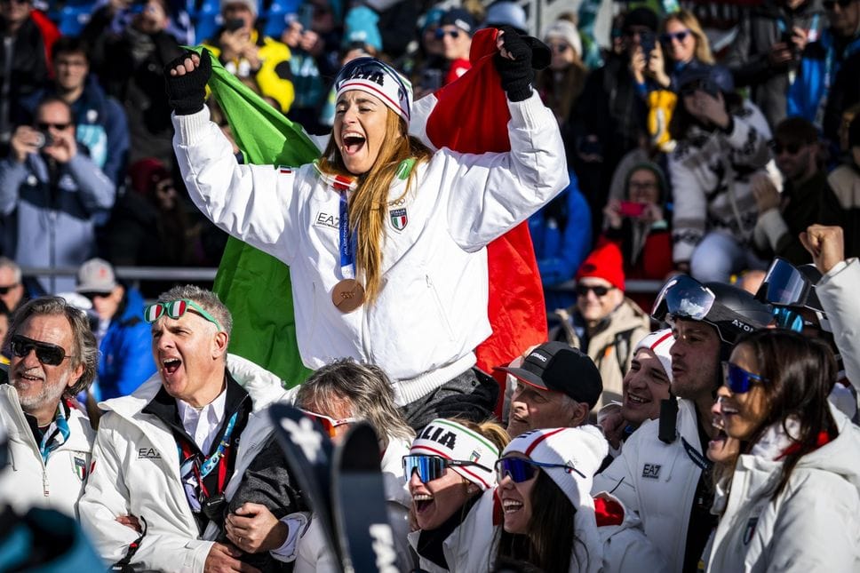 La gioia alla fine della gara