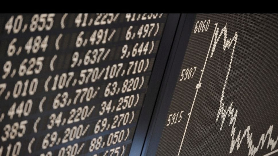 Titoli di borsa in una foto d’archivio