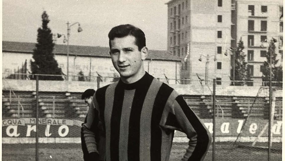 Rino Marchesi con la maglia nerazzurra